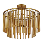 Потолочный светильник двухъярусный золотого цвета Metal Tentacles варинант исполнения - 2 | Loft Concept в Рязани