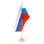 Флагшток на подставке из натурального камня Stone Flagpole варинант исполнения - 1 | Loft Concept в Рязани