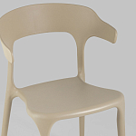 Бежевый стул из прочного PP-пластика JORIS варинант исполнения - 7 | Loft Concept в Рязани