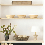 Настольная лампа деревянная с белым абажуром Wooden Table Lamp варинант исполнения - 6 | Loft Concept в Рязани