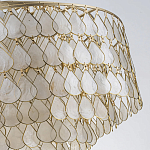 Люстра многоярусная с декором из натуральной морской ракушки Iridescent Light варинант исполнения - 8 | Loft Concept в Рязани