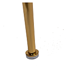 Стул велюровый хаки на золотистых металлических ножках Vendramin Chair варинант исполнения - 6 | Loft Concept в Рязани