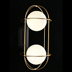 Бра настенное с 2 белыми плафонами Karina варинант исполнения - 2 | Loft Concept в Рязани