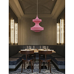 Подвесной вязаный розовый светильник «Моника» варинант исполнения - 2 | Loft Concept в Рязани