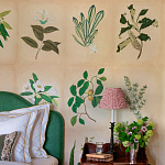 Обои ручная роспись Botanical Studies Linnaeus colourway варинант исполнения - 5 | Loft Concept в Рязани