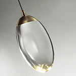 Подвесной светильник с плафоном в форме капли Crystal Transparent Drop варинант исполнения - 2 | Loft Concept в Рязани