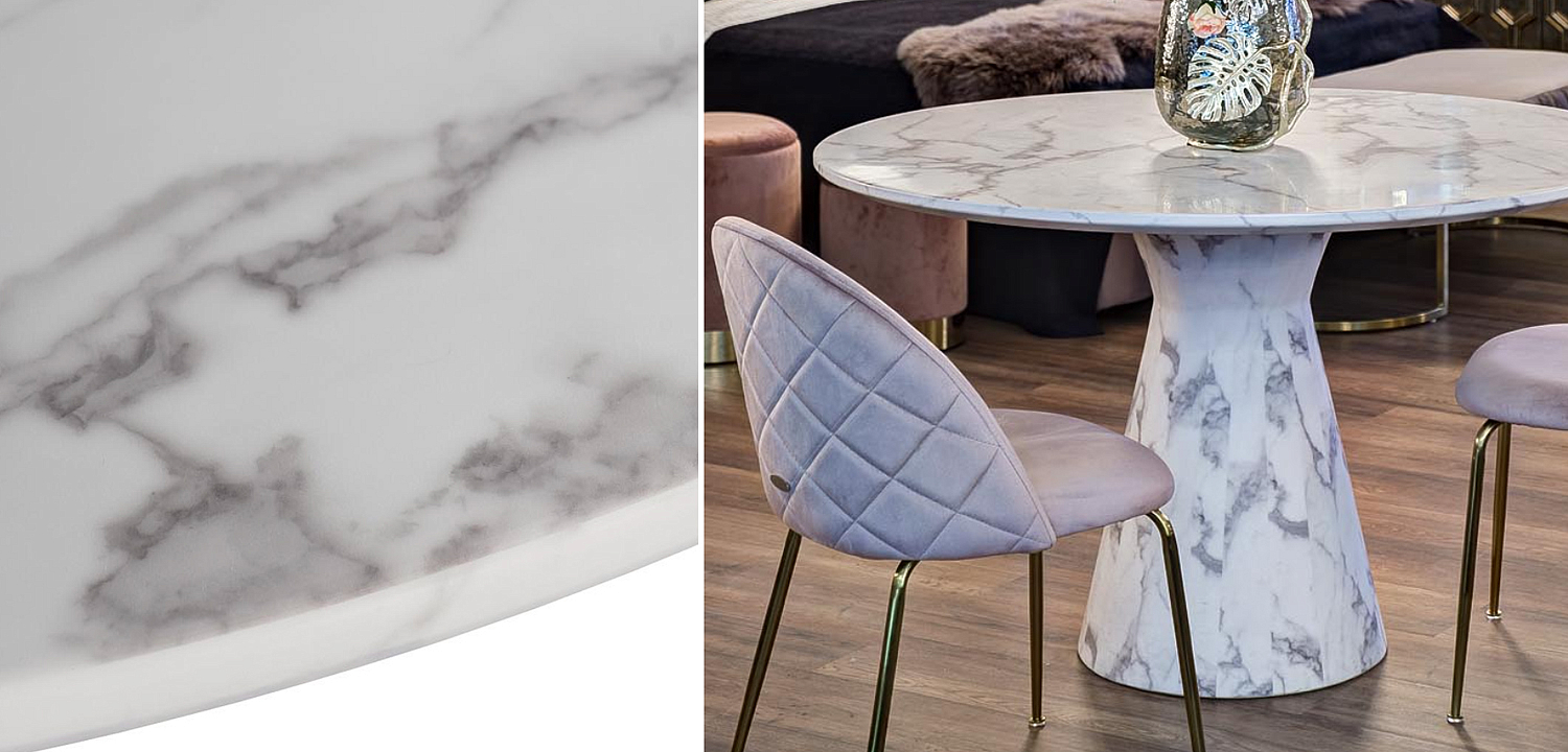 Обеденный стол Adongo White Обеденный стол Adongo White - Loft-Concept в Рязани