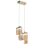 Подвесной светильник волнистой формы из фактурного стекла Wave варинант исполнения - 3 | Loft Concept в Рязани