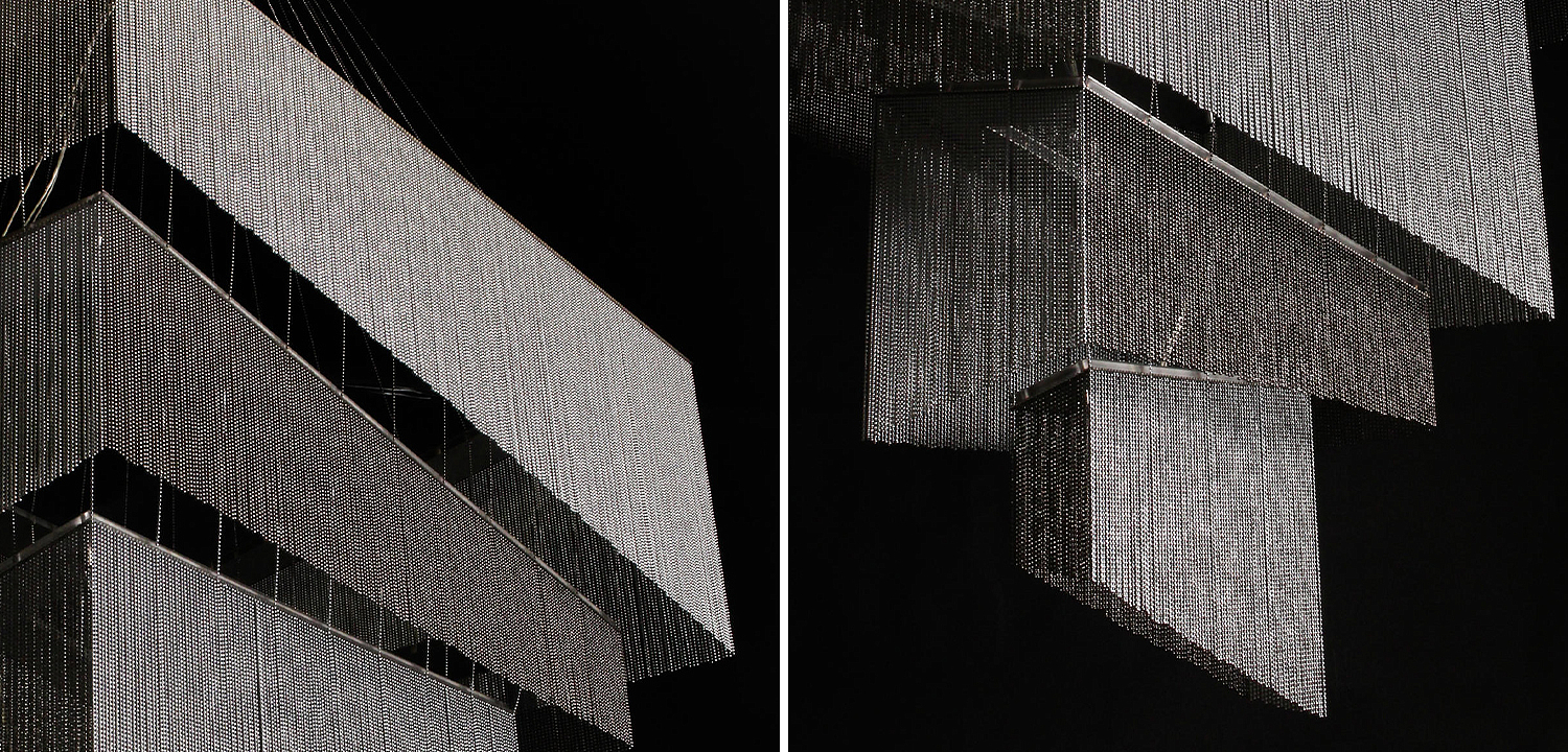 Люстра Серебряные цепочки Willowlamp Geometric Storm Silver Люстра Серебряные цепочки Willowlamp Geometric Storm Silver - Loft-Concept в Рязани