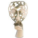 Маска ручной работы деревянная резная Beauty Mask варинант исполнения - 1 | Loft Concept в Рязани