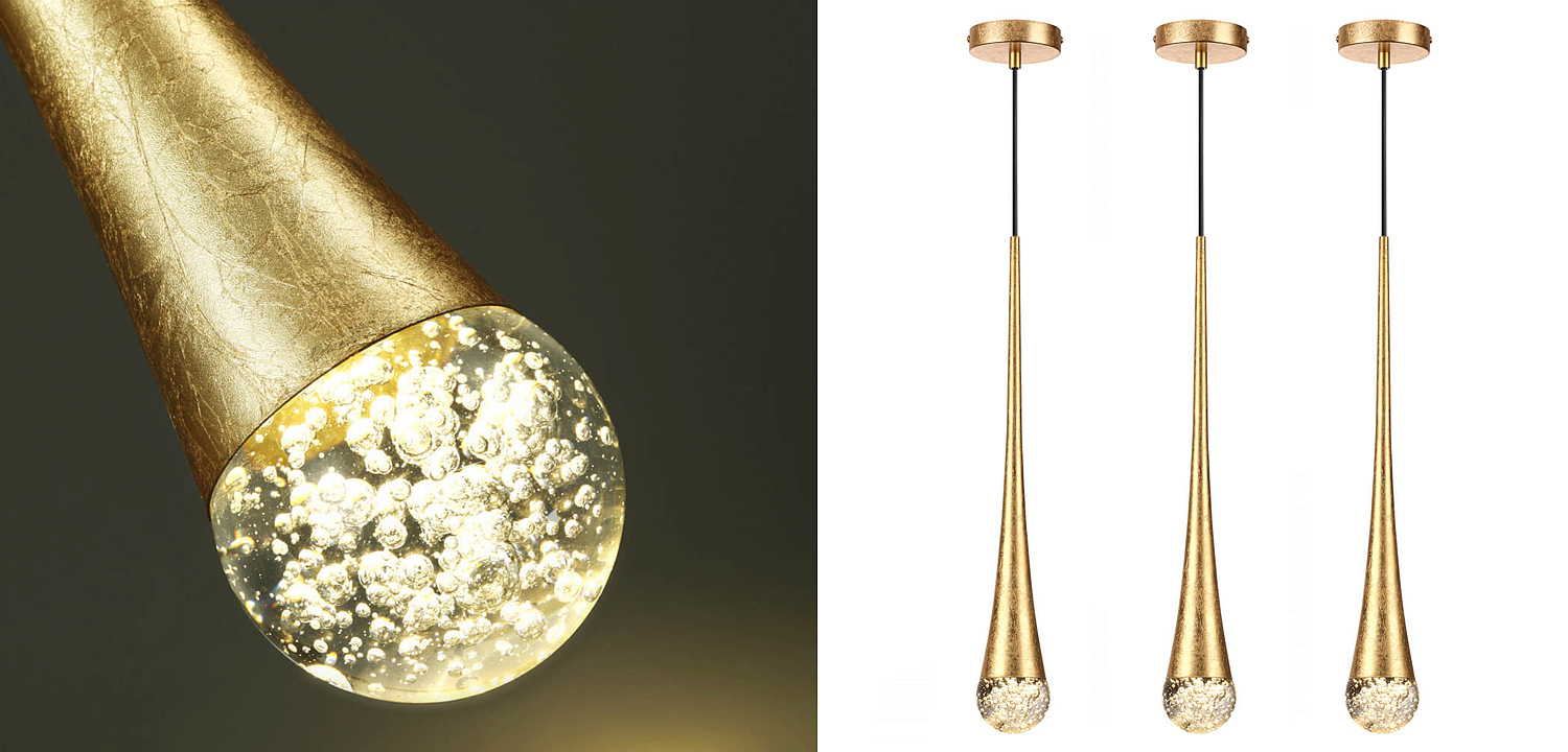 Подвесной светильник Golden Drop Lamp Подвесной светильник Golden Drop Lamp - Loft-Concept в Рязани
