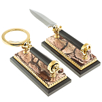 Настольный письменный набор из яшмы Manager Organizer варинант исполнения - 9 | Loft Concept в Рязани