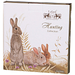 Тарелка закусочная из фарфора с изображением собаки Hunting Porcelain Collection варинант исполнения - 2 | Loft Concept в Рязани