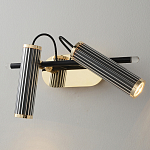 Бра с двумя цилиндрическими плафонами на магнитном креплении Bronze Concert варинант исполнения - 1 | Loft Concept в Рязани