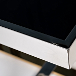 Столик журнальный квадратный с основанием в оттенках хром и золото Harmony Color and Shapes варинант исполнения - 2 | Loft Concept в Рязани