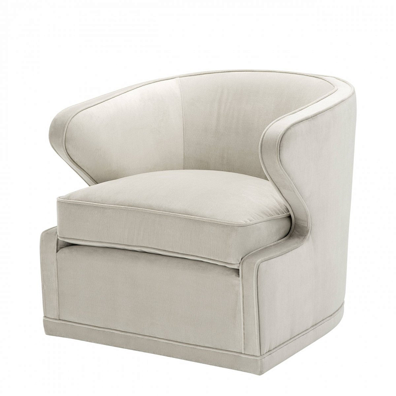 Кресло Eichholtz Chair Dorset Pebble Grey Белый Кресло Eichholtz Chair Dorset Pebble Grey Белый в Рязани | Loft Concept