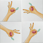 Плитка дизайнерская с рисунком Лимон варинант исполнения - 1 | Loft Concept в Рязани