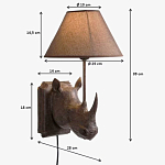 Бра Носорог Rhinoceros варинант исполнения - 7 | Loft Concept в Рязани