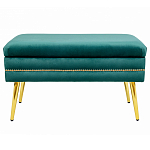 Мягкая банкетка с зоной для хранения Casket Green варинант исполнения - 1 | Loft Concept в Рязани