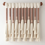 Плетеное настенное украшение с кистями Caballo Wall Hanging варинант исполнения - 3 | Loft Concept в Рязани