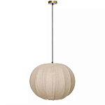 Подвесной светильник с бежевым тканевым абажуром Modern Textured Table Lamp варинант исполнения - 1 | Loft Concept в Рязани