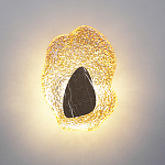 Бра с волнообразным стеклянным плафоном и вставкой из мрамора Liquid Stone варинант исполнения - 8 | Loft Concept в Рязани