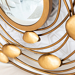 Зеркало в круглой раме украшенной раковинами с жемчугом Pearl in the Gleam варинант исполнения - 3 | Loft Concept в Рязани