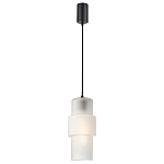 Подвесной светильник со стеклянным рифленым плафоном цилиндрической формы Eliara 13 варинант исполнения - 6 | Loft Concept в Рязани