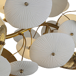 Люстра с белыми и золотистыми цветами G9 Dahlia Flowers Lamp варинант исполнения - 5 | Loft Concept в Рязани