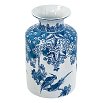 Ваза с мотивами цветущего сада с попугаями Vase Inspired by Nature варинант исполнения - 1 | Loft Concept в Рязани