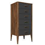 Комод из массива бука с 6-ю ящиками Tasteful Furniture варинант исполнения - 1 | Loft Concept в Рязани