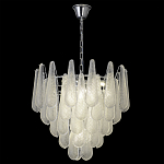 Люстра с подвесками из рифленного стекла в форме капель Textured Glass Chandelier варинант исполнения - 13 | Loft Concept в Рязани
