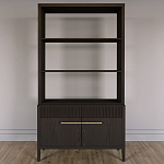 Стеллаж Primo с ящиками Темный орех варинант исполнения - 1 | Loft Concept в Рязани