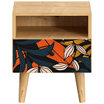 Прикроватная тумба с изображением на ящике Elise Nightstand варинант исполнения - 9 | Loft Concept в Рязани