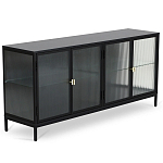 Сервант четырехдверный с рифленым стеклом The Keeper варинант исполнения - 1 | Loft Concept в Рязани