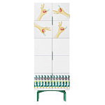 Тумба белая с рисунком Tall Forest Ok White варинант исполнения - 1 | Loft Concept в Рязани