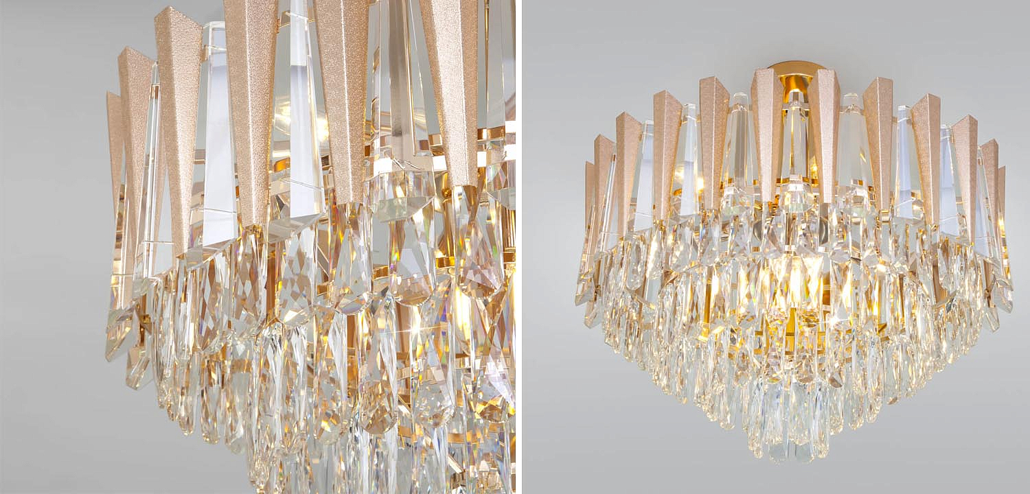 Потолочная люстра Crystal Edge Chandelier Потолочная люстра Crystal Edge Chandelier - Loft-Concept в Рязани