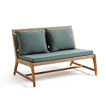 Садовый 2-х местный диван с каркасом из акации Green варинант исполнения - 1 | Loft Concept в Рязани