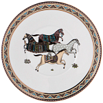 Чайный сервиз из фарфора с изображением лошадей на 6 персон 15 предметов Porcelain Horse Set  варинант исполнения - 6 | Loft Concept в Рязани