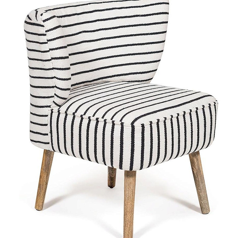 Кресло Black and White Stripes Черно-белый Кресло Black and White Stripes Черно-белый в Рязани | Loft Concept