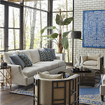 Приставной стол с металлическим золотым  основанием и чёрной столешницей Paradigm варинант исполнения - 2 | Loft Concept в Рязани