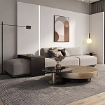 Комплект их 2-х круглых дизайнерских журнальных столов Difelap варинант исполнения - 2 | Loft Concept в Рязани