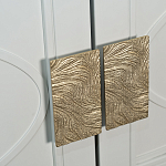 Шкаф бежевый двухдверный с полками и штангой Eccentricity варинант исполнения - 3 | Loft Concept в Рязани