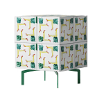 Тумба  с рисунком ShortT Pina Colada Green варинант исполнения - 3 | Loft Concept в Рязани