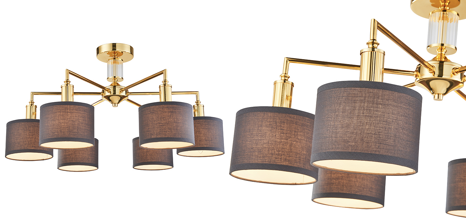 Люстра Laurent Chandelier grey 65 Люстра Laurent Chandelier grey 65 - Loft-Concept в Рязани