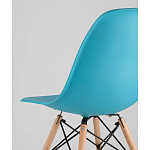 Пластиковый стул на ножках из массива бука Eames Torquoise варинант исполнения - 3 | Loft Concept в Рязани