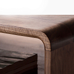 Кофейный стол из дерева с ящиком и нишей для хранения Coffee Walnut Table варинант исполнения - 6 | Loft Concept в Рязани