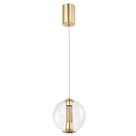 Подвесной светильник с плафоном в форме шара Inner Gleam Orb gold варинант исполнения - 4 | Loft Concept в Рязани