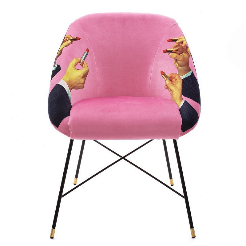 Кресло Seletti Padded Chair Lipsticks Pink Розовый (Rose) Кресло Seletti Padded Chair Lipsticks Pink Розовый (Rose) в Рязани | Loft Concept