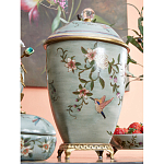 Ваза с крышкой и цветочным узором Genuine Chinese Classics варинант исполнения - 5 | Loft Concept в Рязани